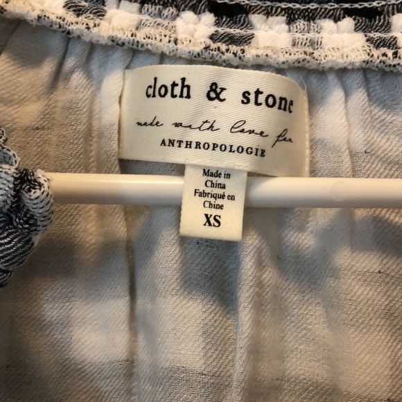 Anthropologie Cloth & Stone Plaid Top - Picture 3 of 4